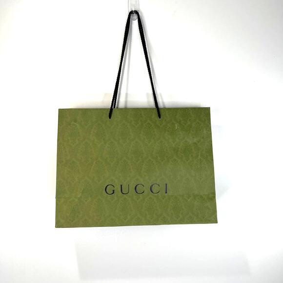 Other - Gucci Shopping Bag Green Paper
